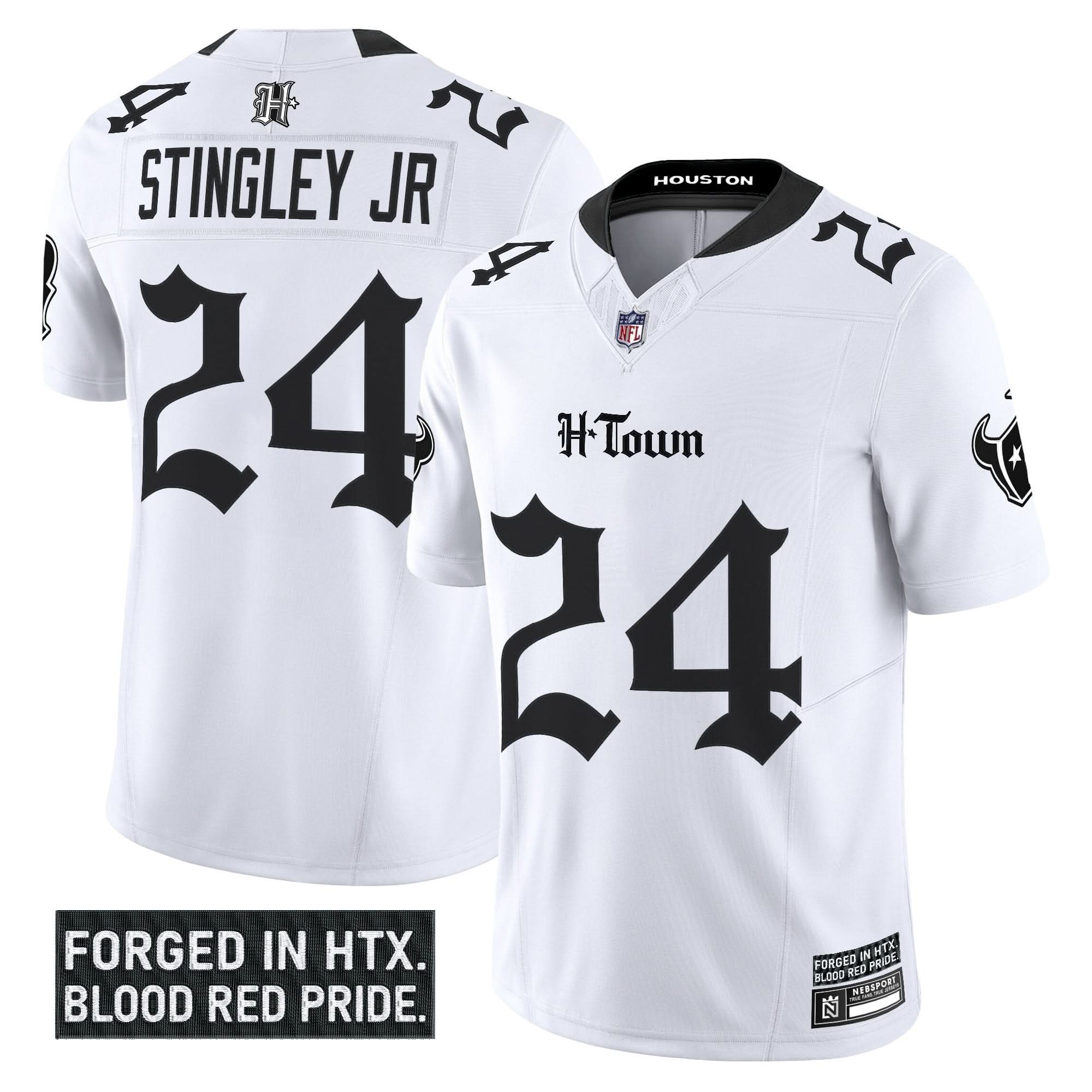Houston Texans 'Gothic Lone Star Shadows Edition' Vapor Limited Jersey - All Stitched