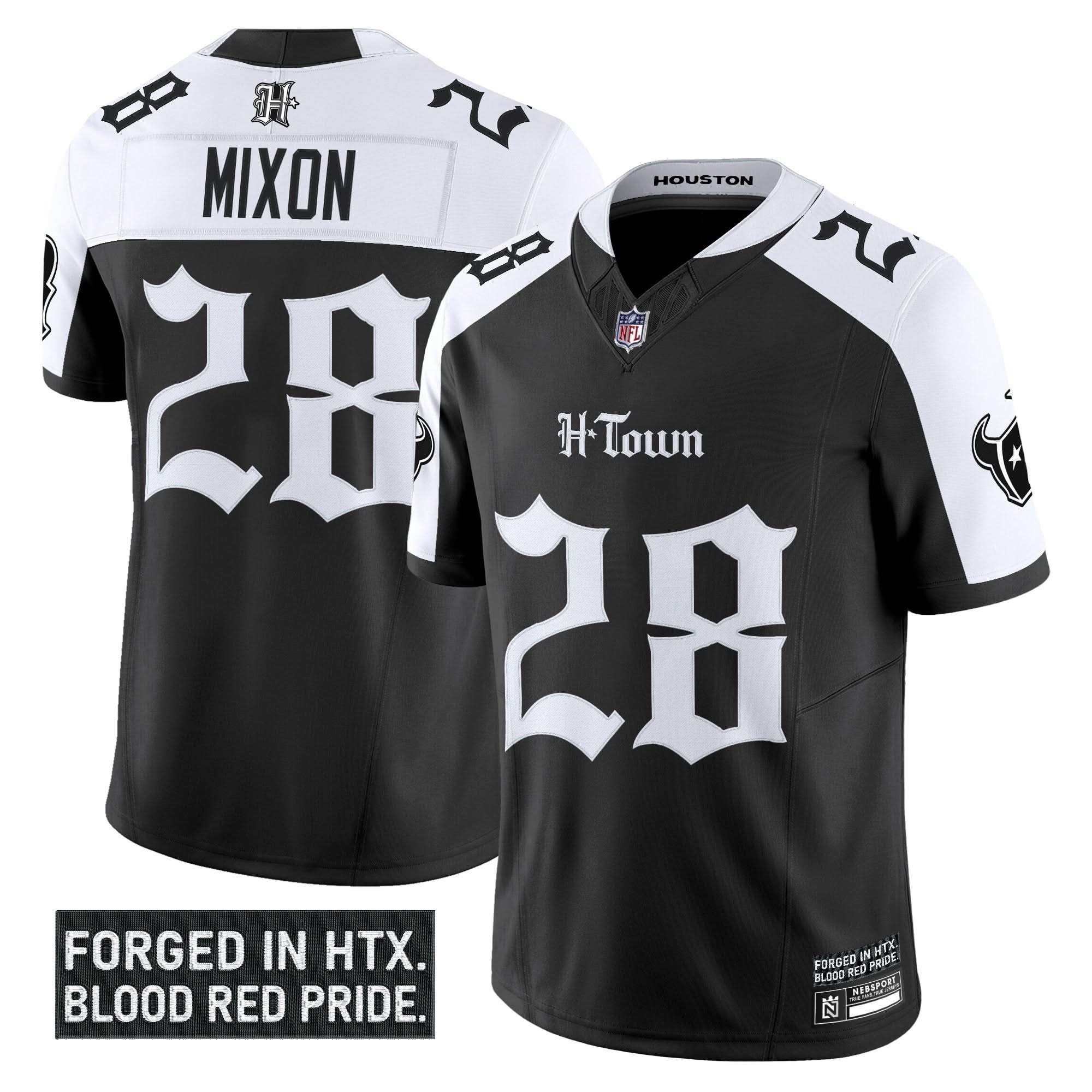 Houston Texans 'Gothic Lone Star Shadows Edition' Vapor Limited Jersey - All Stitched